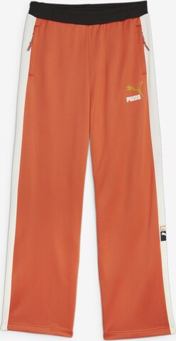 PUMA Workout Pants in Orange: front