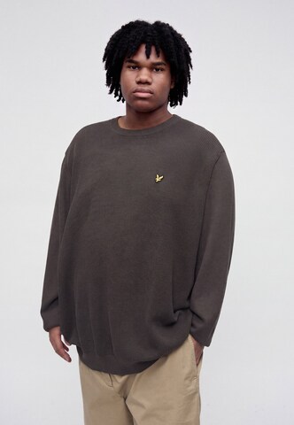 Pull-over Lyle & Scott Big&Tall en gris : devant
