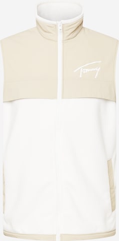 Gilet Tommy Jeans en beige : devant