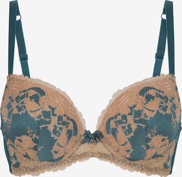 LingaDore Push-up Bra in Green: front