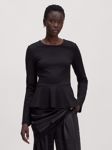 juoda EDITED Marškinėliai 'Inga': priekis