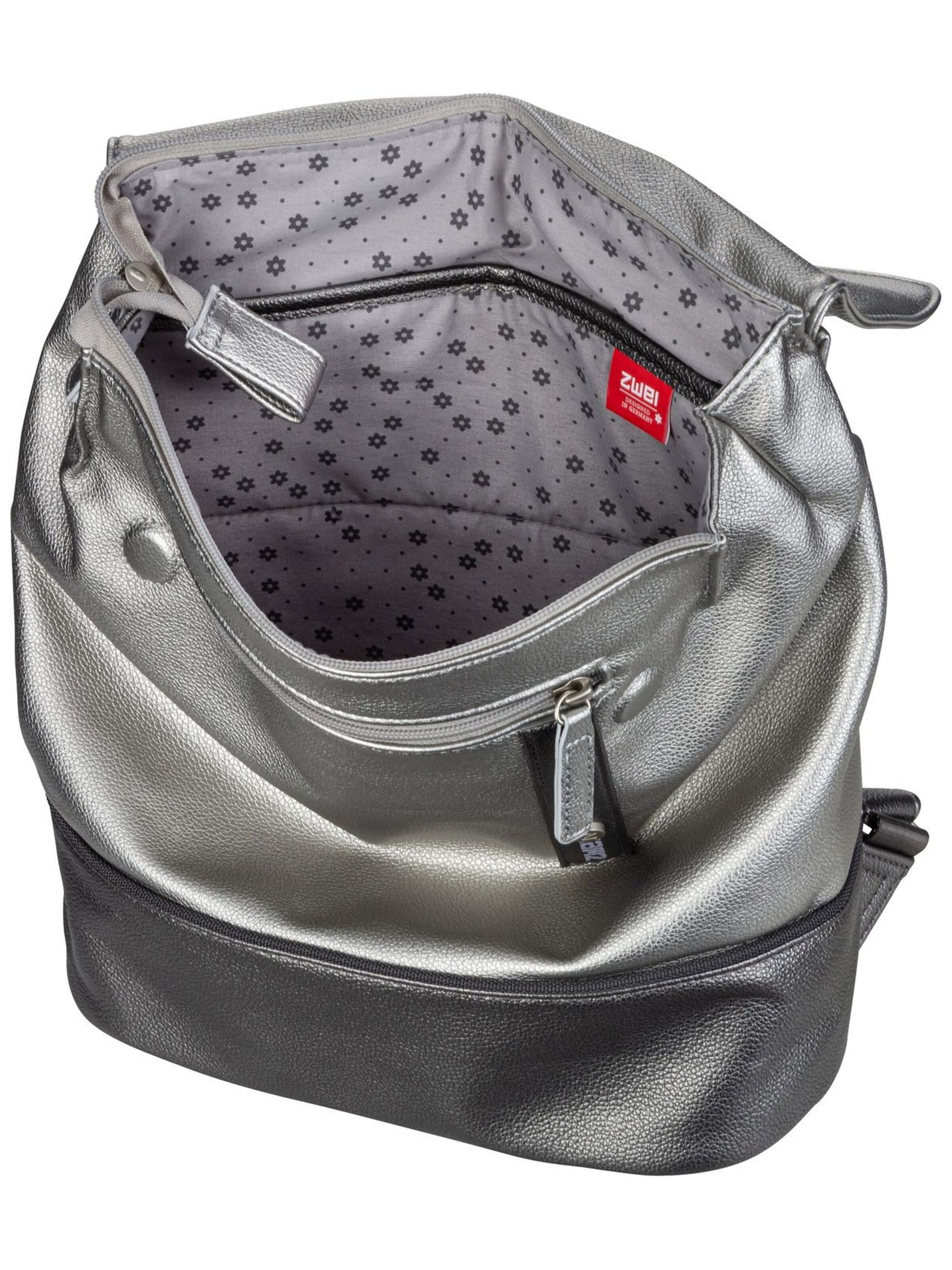 ZWEI Backpack 'Jana JR13' in Silver