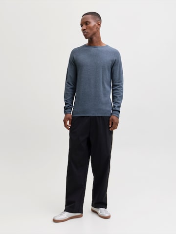 JACK & JONES Regular Fit Pullover 'JJEHill' i blå