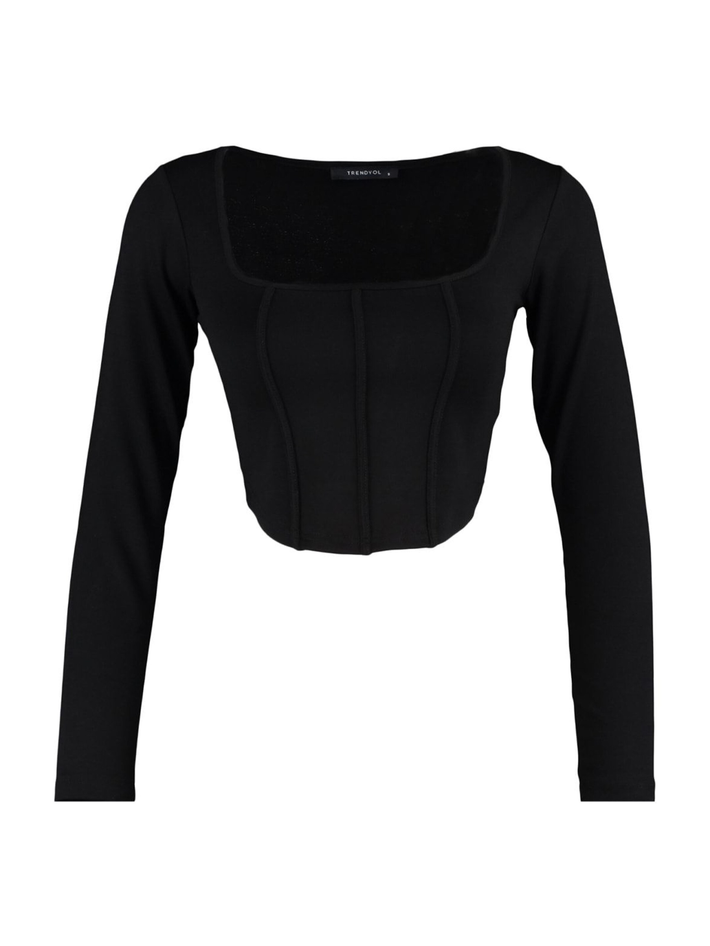 melns Trendyol T-Krekls: no priekšpuses