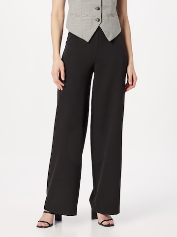 Wide Leg Pantalon Dorothy Perkins en noir : devant