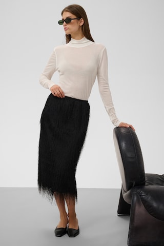 Jupe 'SLDacre' SOAKED IN LUXURY en noir