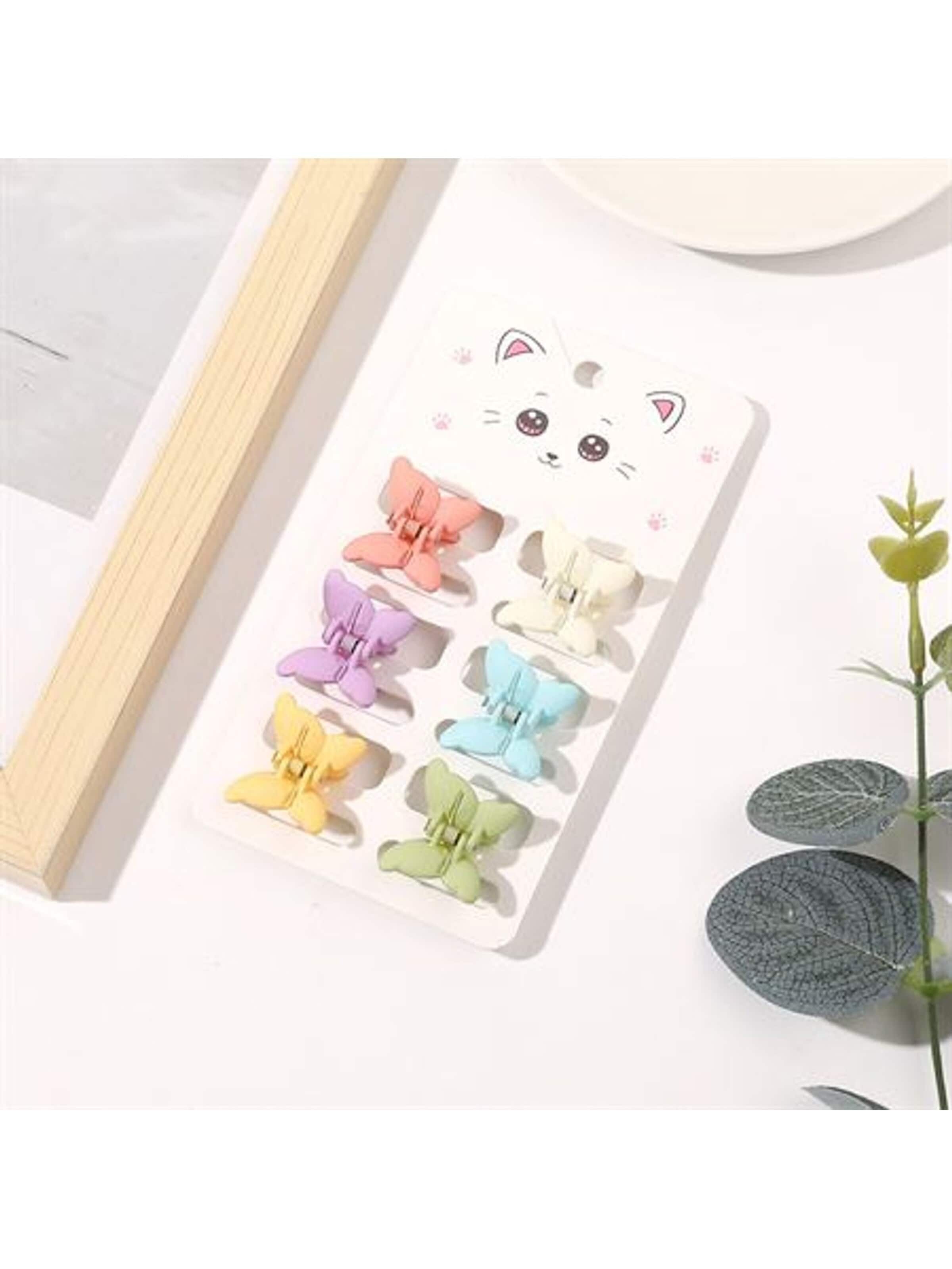Ornement pour cheveux 'SOHO Lala Mini Hair Clips - Pastel Butterflies' soho Hair accesoires en mélange de couleurs