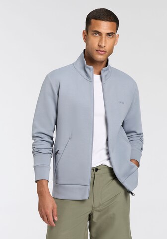 BOSS Zip-Up Hoodie 'Skaz' in Grey: front