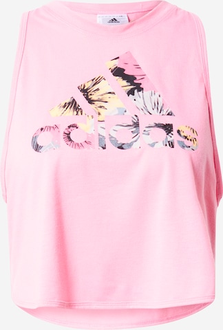 ADIDAS SPORTSWEAR - Top desportivo 'Aeroready Floral' em rosa: frente