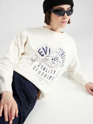 balta LEVI'S ® Megztinis be užsegimo 'Graphic Heritage Crew'