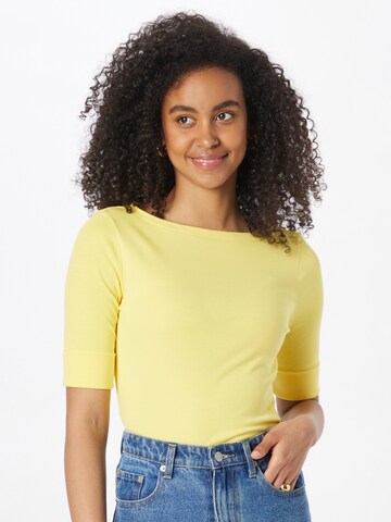 T-shirt 'JUDY' Lauren Ralph Lauren en jaune : devant