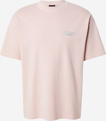 BOSS Majica | roza barva: sprednja stran