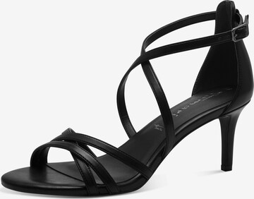 TAMARIS Strap Sandals in Black: front