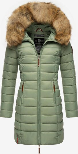 MARIKOO Winter coat 'Rose' in Light brown / Light green, Item view