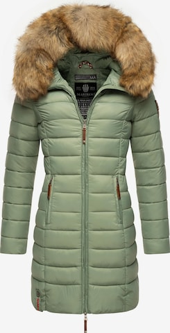 MARIKOO Χειμερινό παλτό 'Rose' σε πράσινο: μπροστά