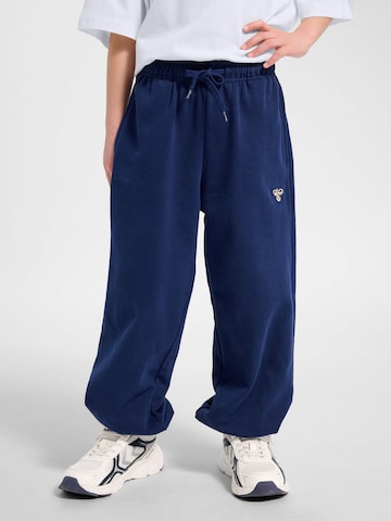 Hummel Tapered Trousers 'Jump' in Blue: front