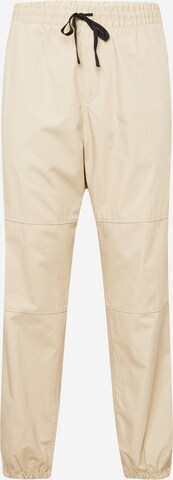 HUGO Tapered Broek 'Gibor242' in Beige: voorkant