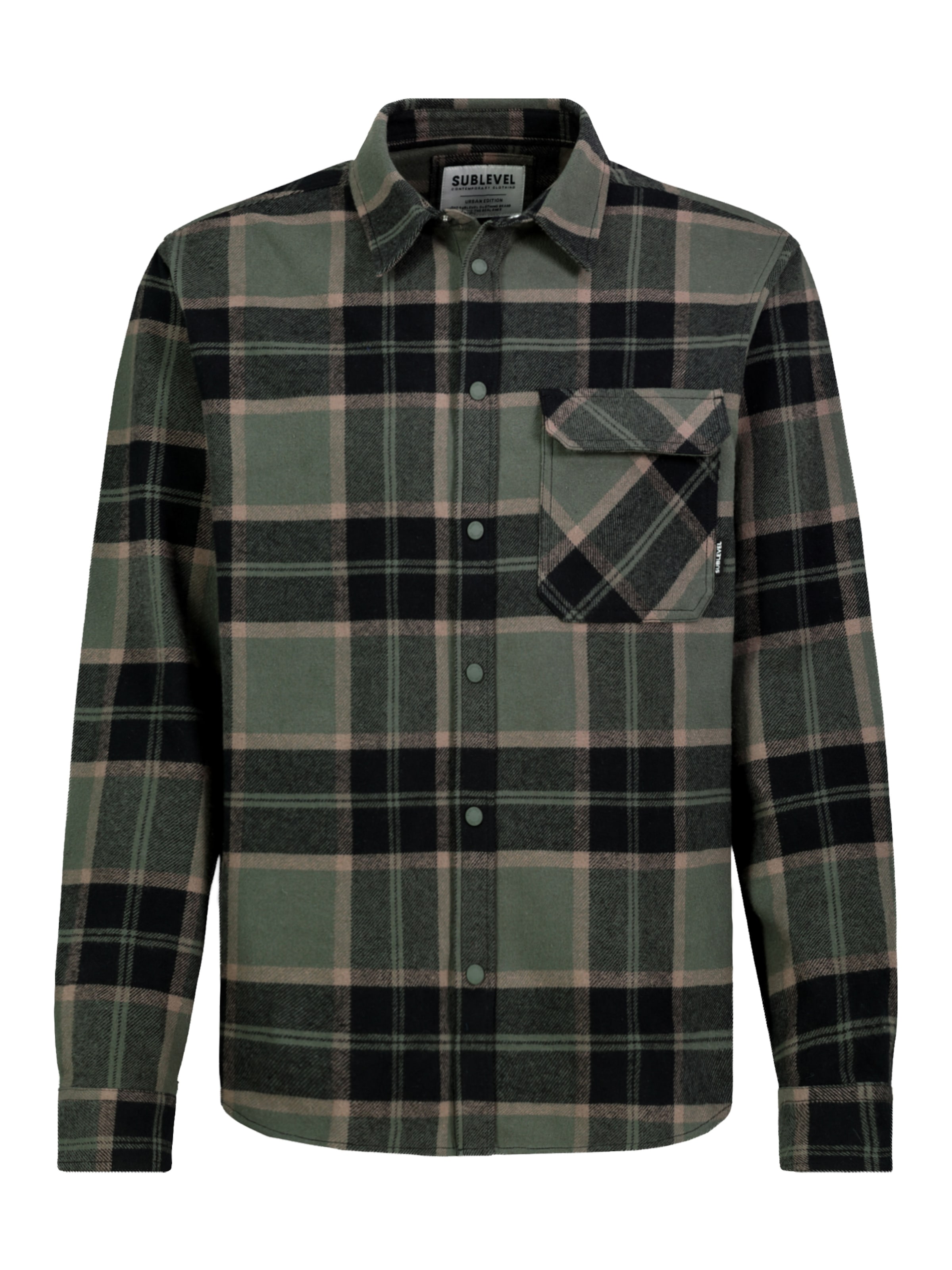 Sublevel Between-Season Jacket in L in Beige / Green / Black, Item view