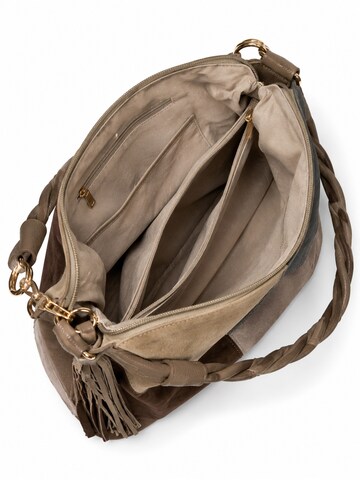 COLLEZIONE ALESSANDRO Shoulder Bag 'Patchwork' in Grey