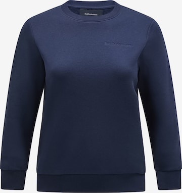 PEAK PERFORMANCE Sweatshirt in Blue: front