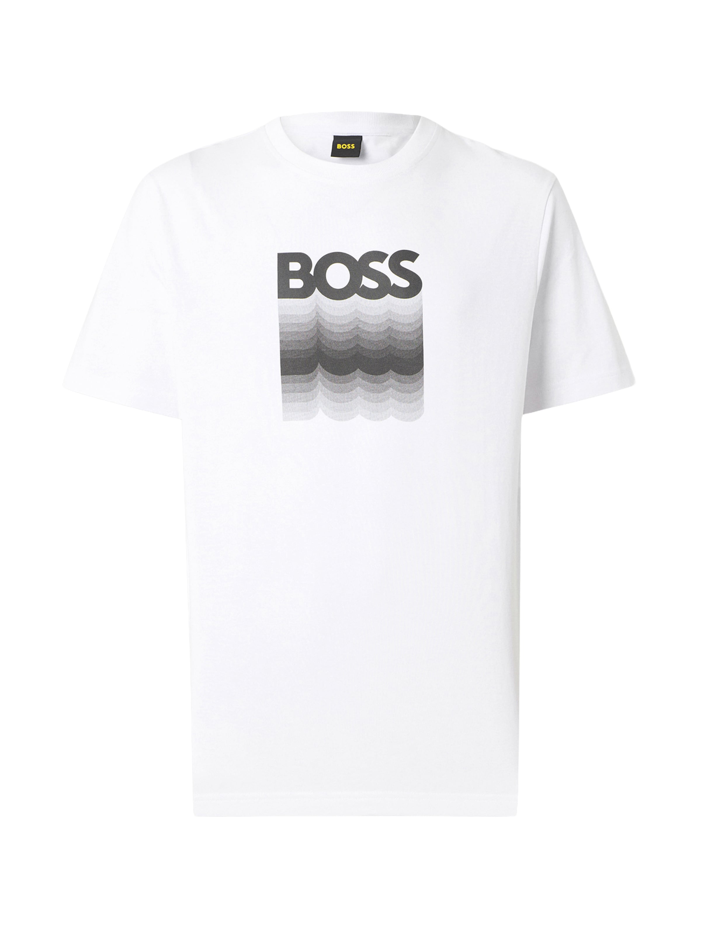 BOSS - Camisa 'Insignia' em branco: frente