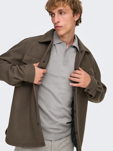 Only & Sons Shirt 'ONSWyler' in Grijs