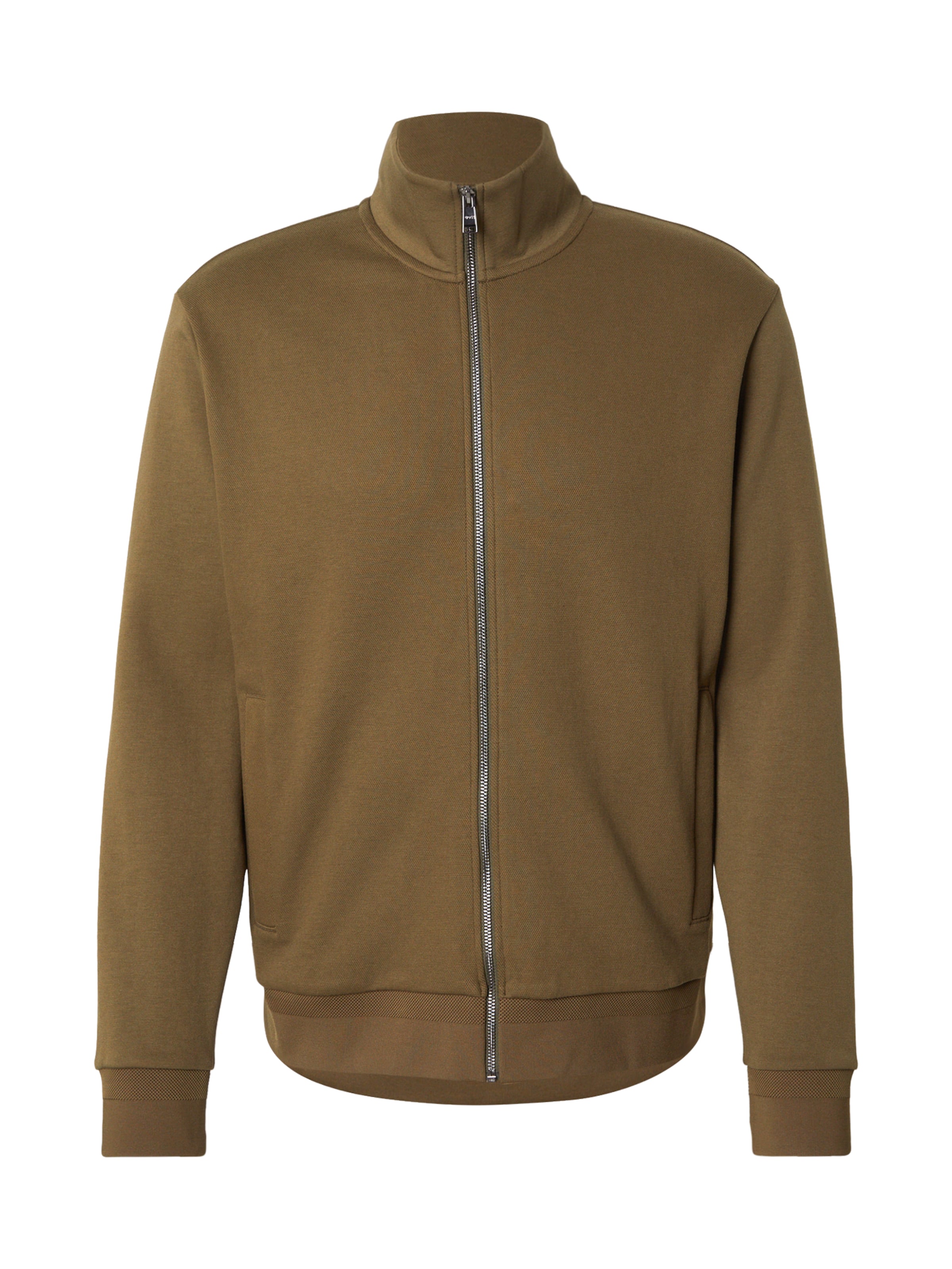 BOSS Sweatjacke 'H-Shepherd' in Grün: Vorderseite