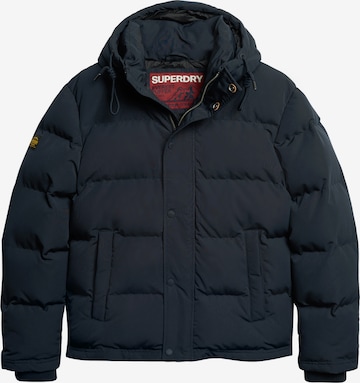 Superdry Зимняя куртка 'Everest' в Синий: спереди