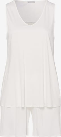 Hanro Short Pajama Set ' Faye ' in White: front