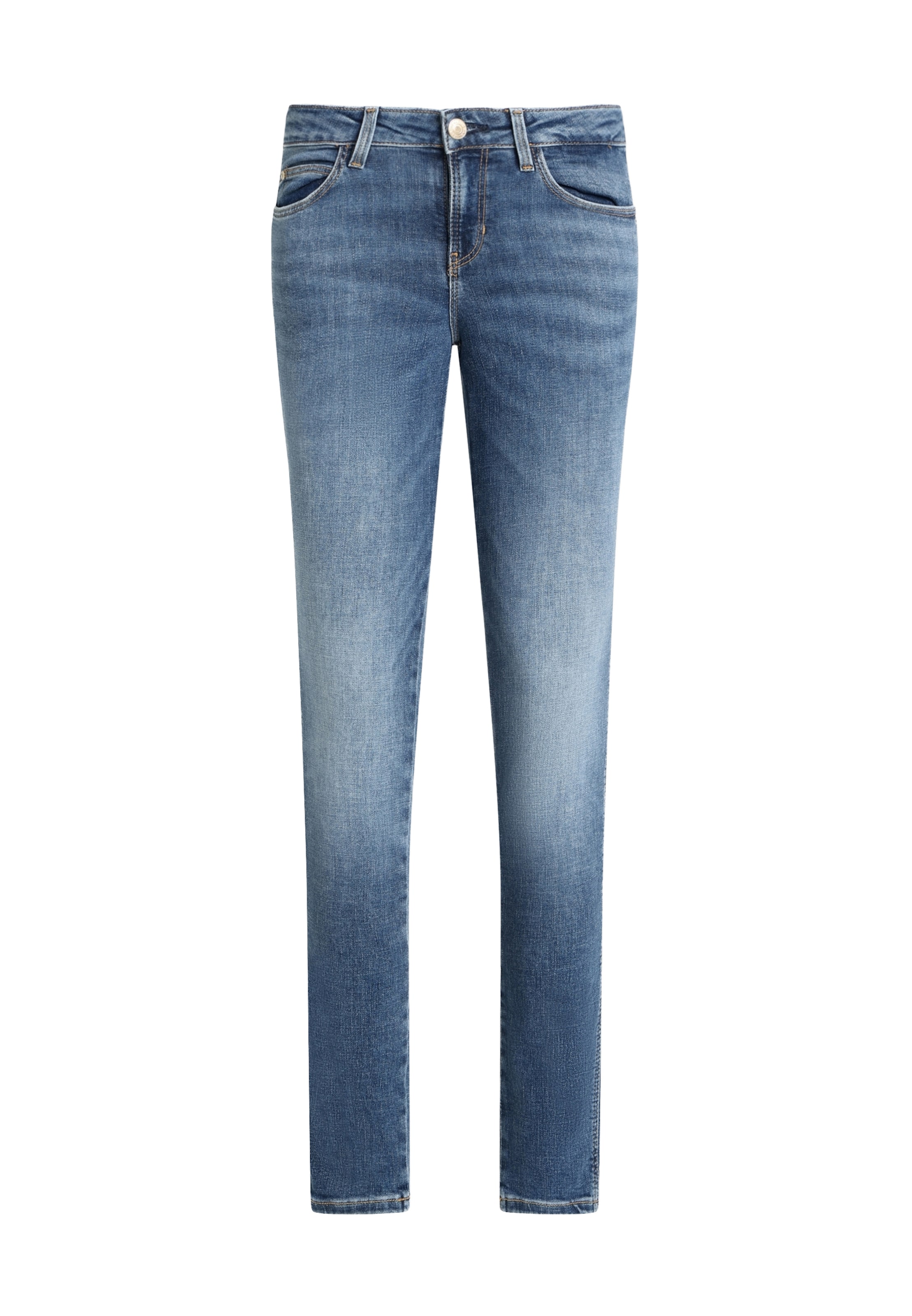 GUESS - Skinny Calças de ganga 'CURVE X' em azul: frente