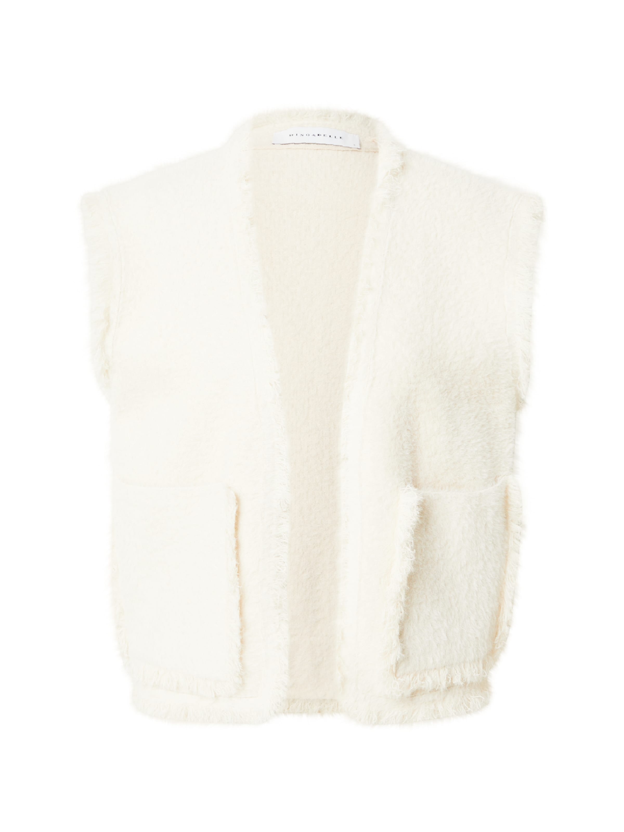 RINO & PELLE Pletená vesta 'Vita' - Béžová: predná strana