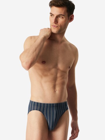 Slip 'Long Life Soft' SCHIESSER en bleu : devant