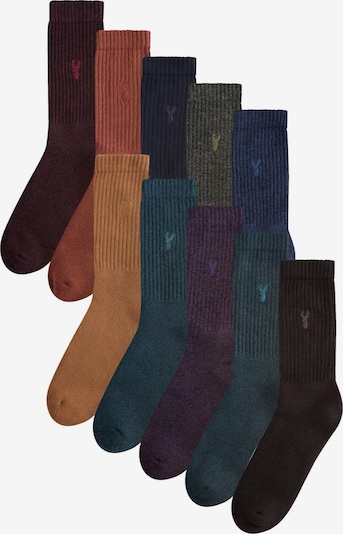 Next Sukat värissä laivastonsininen / kastanjanruskea / umbra / viininpunainen, Tuotenäkymä