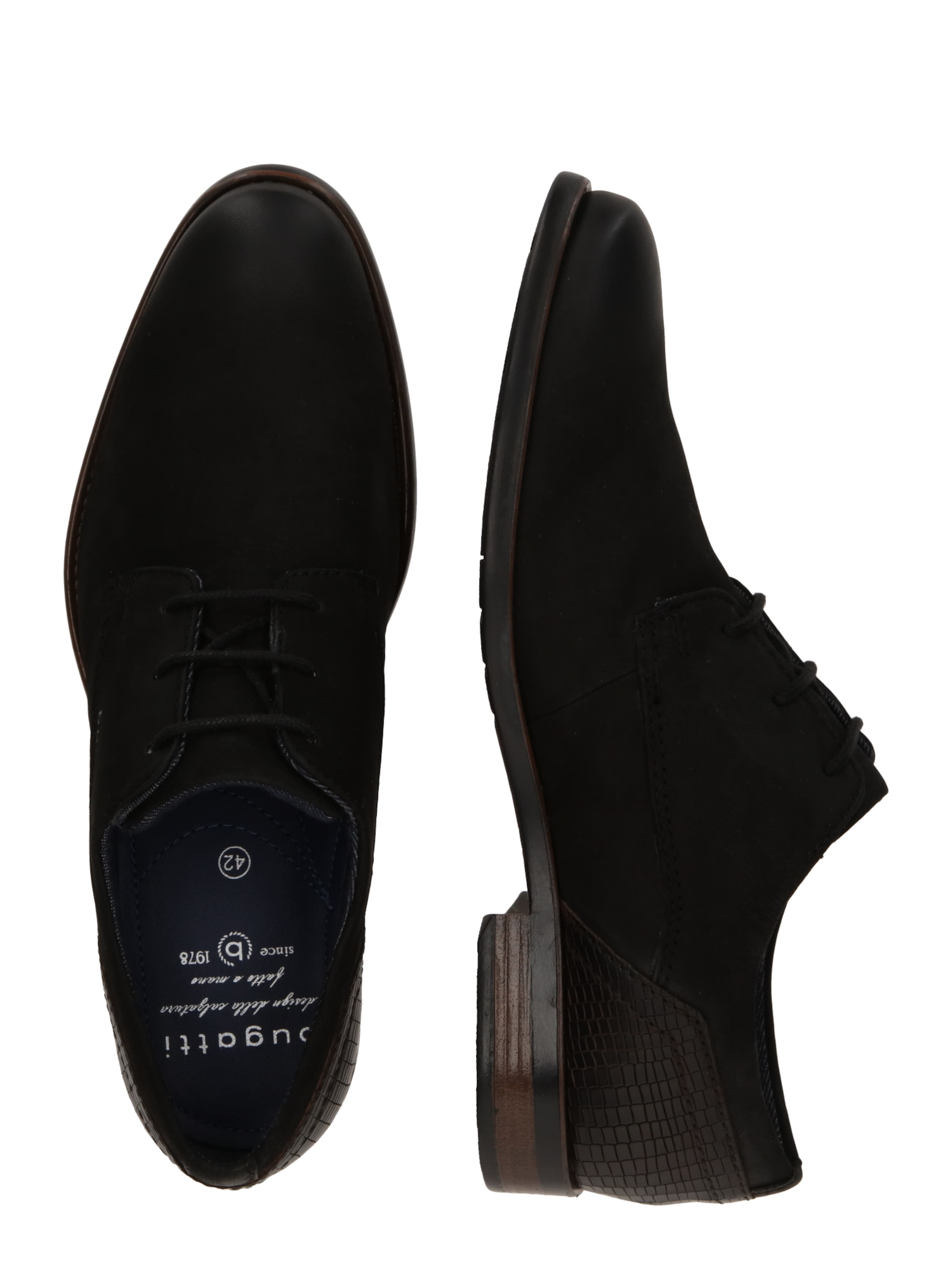 bugatti Snøresko 'Licio' i sort