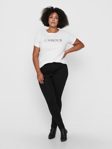 ONLY Carmakoma Skinny Trousers 'Tay' in Black