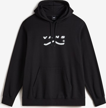 VANSSweater majica - crna boja: prednji dio