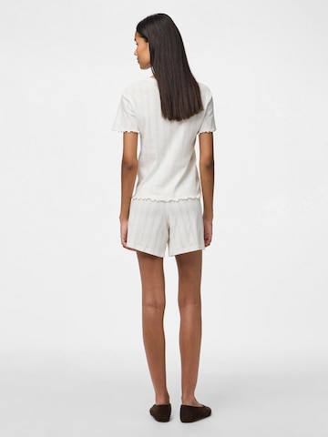PIECES Regular Broek in Wit