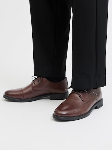 JACK & JONES Schnürschuh 'JFWOSLO' in Braun: Vorderseite