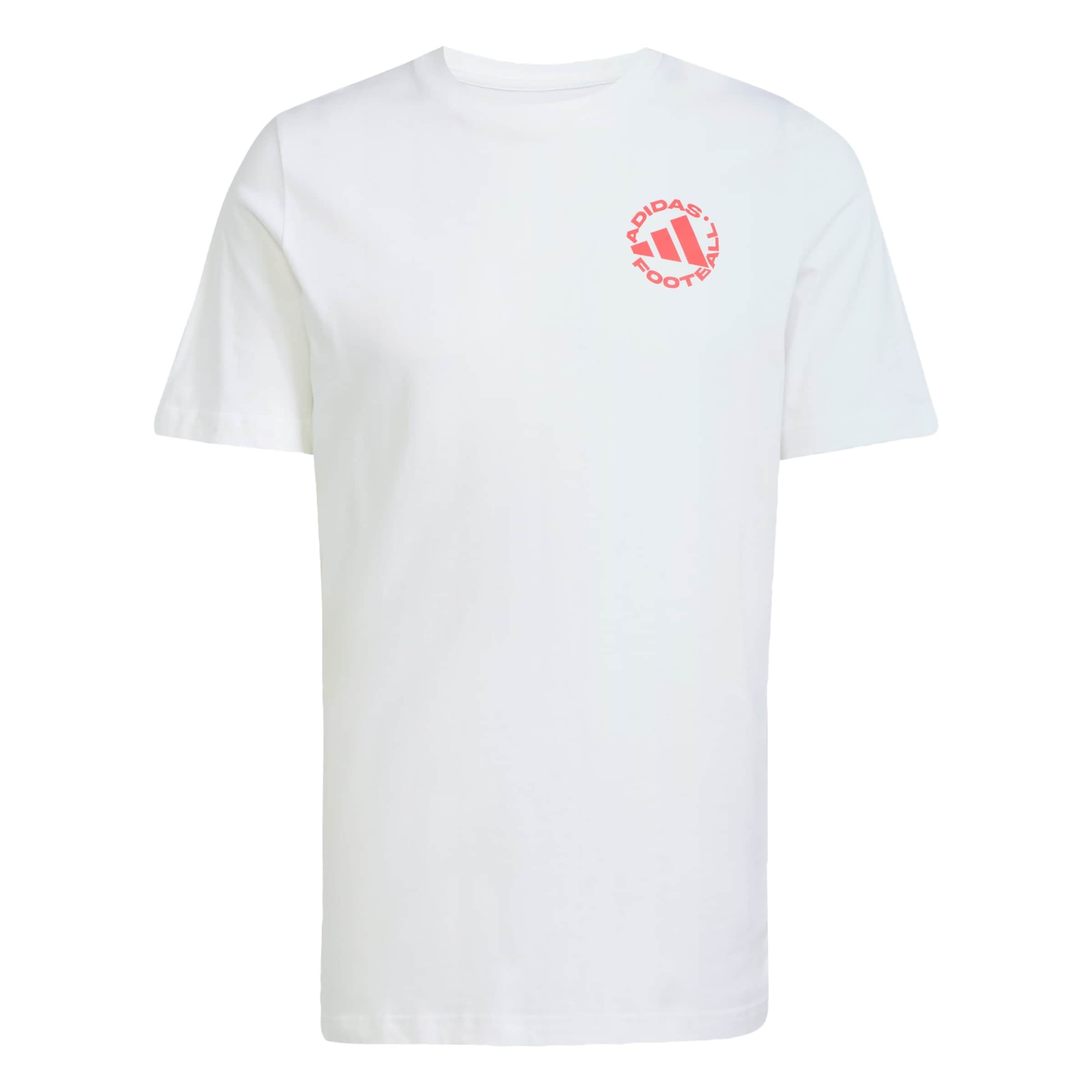 ADIDAS PERFORMANCE Performance shirt 'Football Sticker Graphic' in White: front