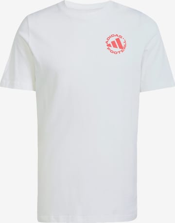 Maglia funzionale 'Football Sticker Graphic' di ADIDAS PERFORMANCE in bianco: frontale