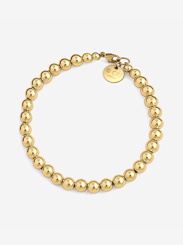 CLASSYANDFABULOUS Jewelry Bracelet 'Kugelarmband 6mm 14k Gold filled/ 14k Roségold filled/ 925 Sterling Silber' in Gold: front