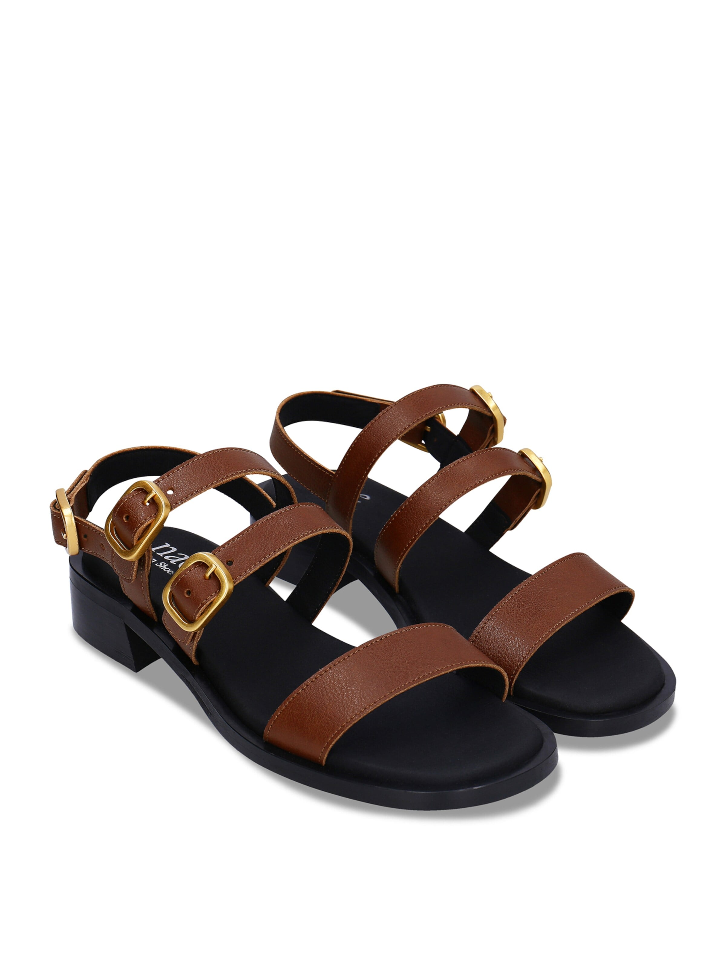 nae Vegan Shoes Riemensandale 'VERA'‌‌ in Braun