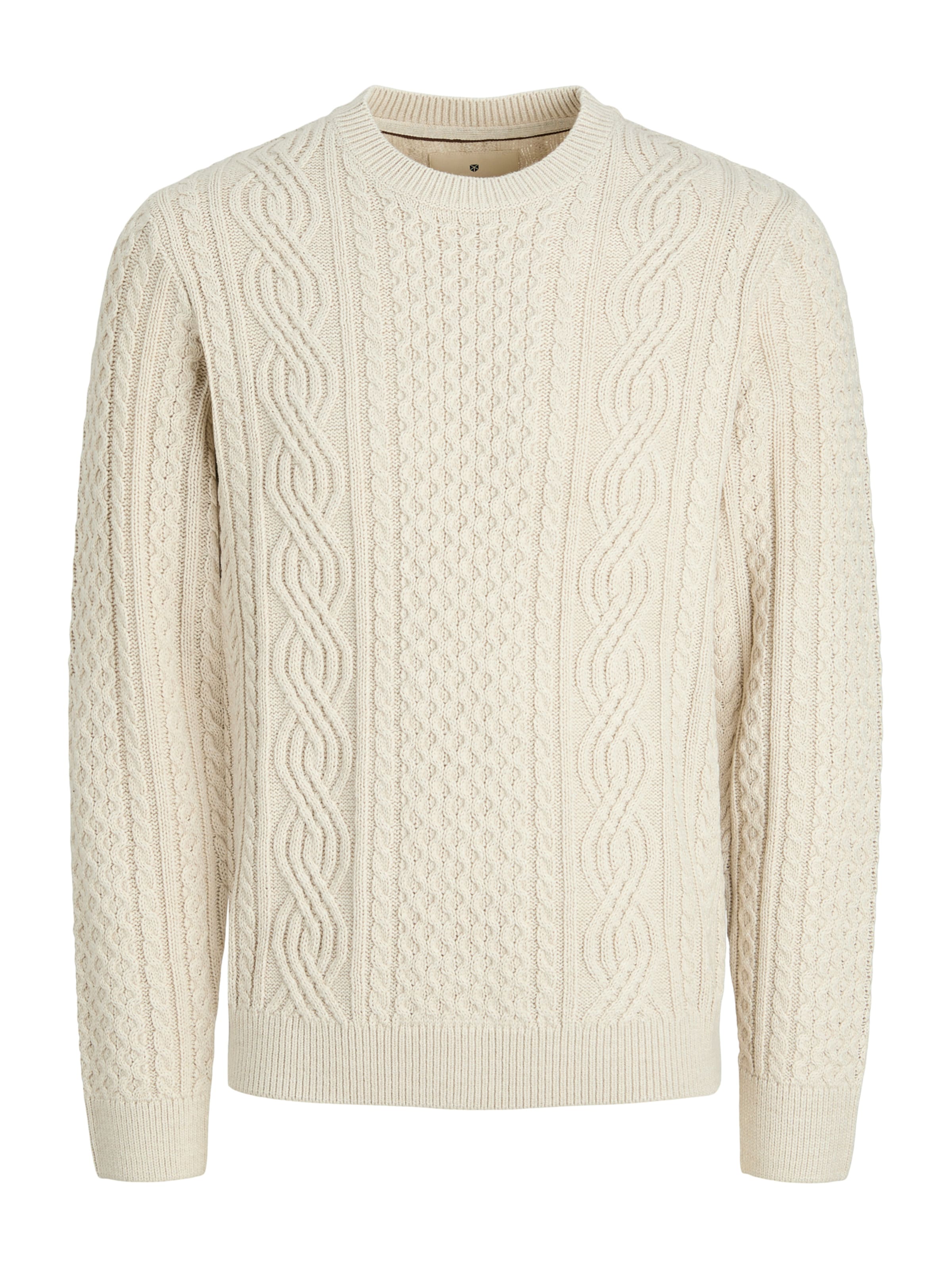 Jack & Jones Premium Trui 'JPRBLUsean' in Beige: voorkant