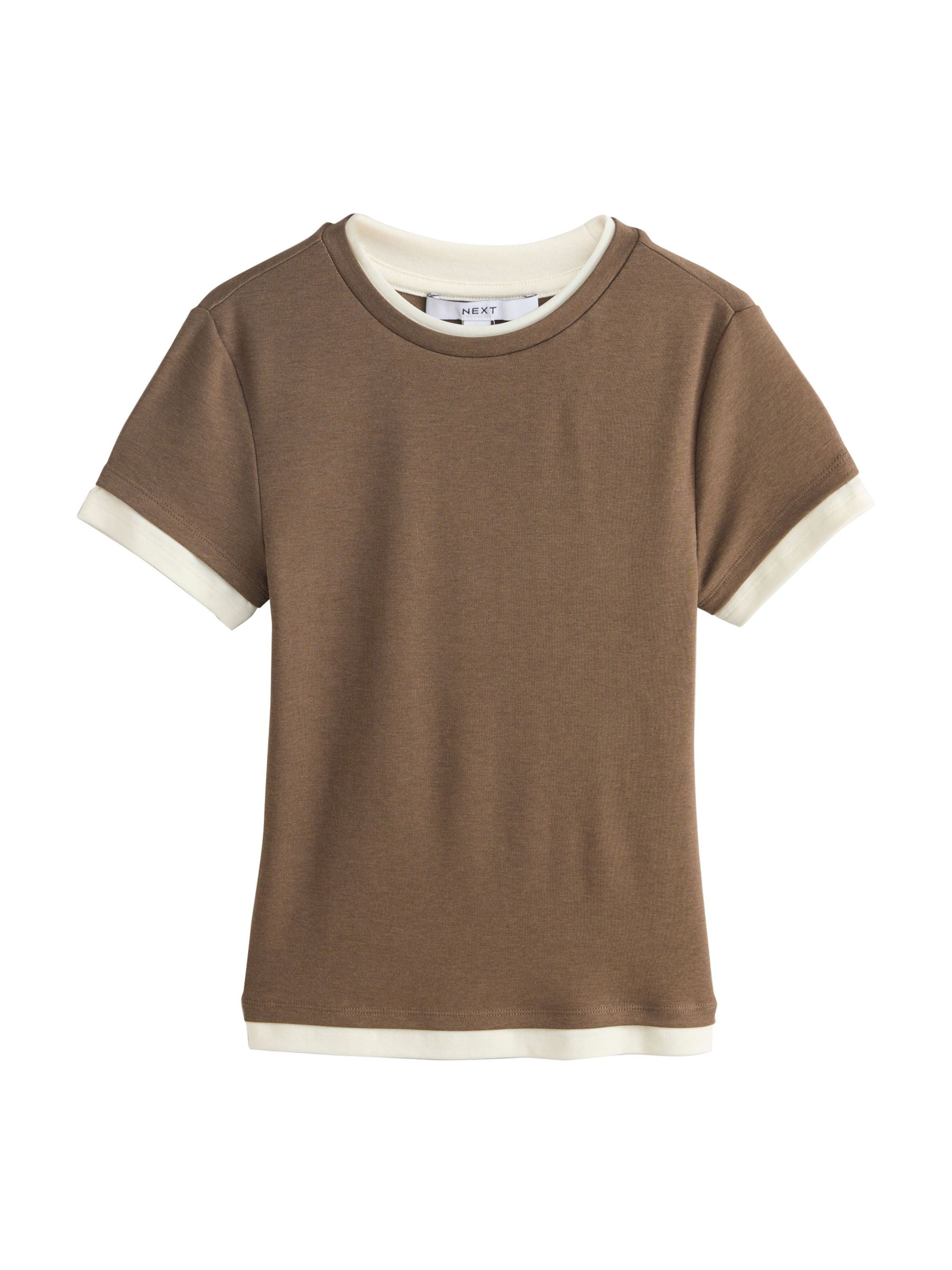 Next T-Shirt in Braun: Vorderseite
