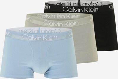 Boxer Calvin Klein Underwear di colore blu chiaro / verde pastello / nero / bianco, Visualizzazione prodotti