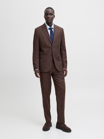 Coupe slim Veste de costume 'JPRSolaris' JACK & JONES en marron : devant
