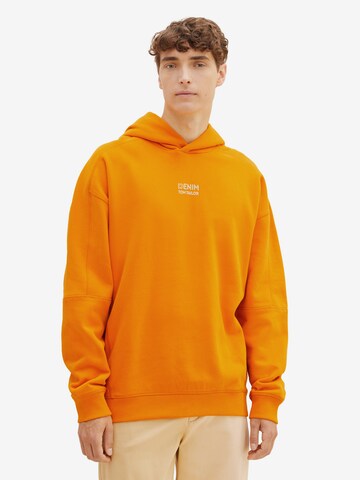 TOM TAILOR DENIM - Sweatshirt em laranja: frente