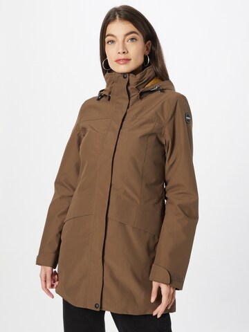 ICEPEAK Outdoor Jacket 'Azalia' in Brown: front