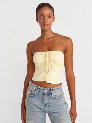 Dilvin Top in Yellow: front
