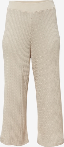 Guido Maria Kretschmer Curvy Loosefit Broek 'Valeria' in Beige: voorkant